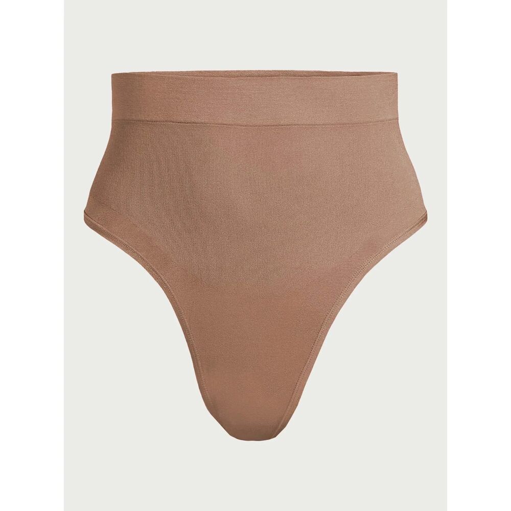 Joyspun Women's Seamless mid-Rise Shaping Thong Size XXL